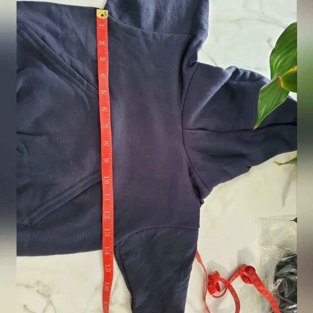 2 Hanes Youth Pullover Hoodie  Navy size XS